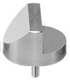 45/90 degree angled SEM pin stub Ø25.4mm diameter standard pin, aluminium